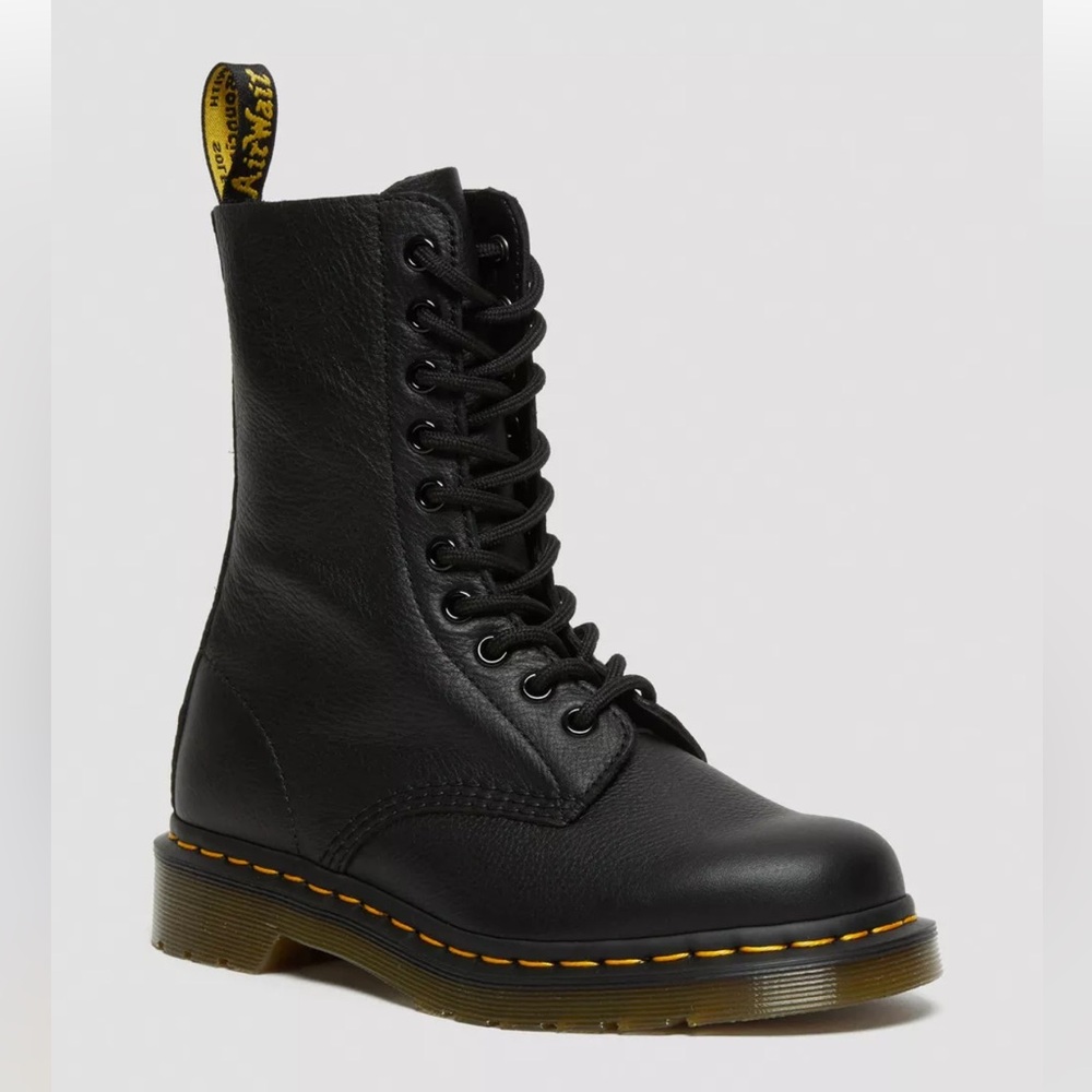 Dr. Martens 1490 VIRGINIA LEATHER MID CALF BOOTS - Picture 8 of 16